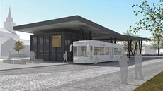 Vizualizace budoucího terminálu v Nové Pace. Vizualizace budoucího terminálu v Nové Pace.