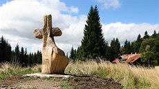 Sochy lemující cestu na Protrženou přehradu. Sochy lemující cestu na Protrženou přehradu.