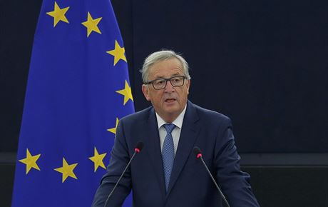 Pedseda Evropské komise Jean-Claude Juncker ve stedu pronesl projev o stavu...