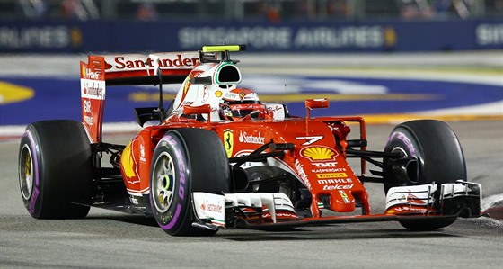 Kimi Räikkönen bhem Velké ceny Singapuru