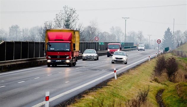 Budoucí nový úsek silnice I/43 odlehí mstu Svitavy dosavadní nadmrné...