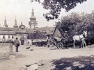 Fotografie areálu v Doksanech poízená Frantikem Krátkým kolem roku 1885, kdy...