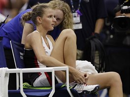 esk tenistka Karolna Plkov prohrla ve finle US Open s Kerberovou z...