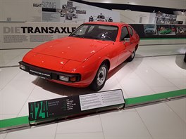 Expozice 40 let transaxle v muzeu Porsche ve Stuttgartu