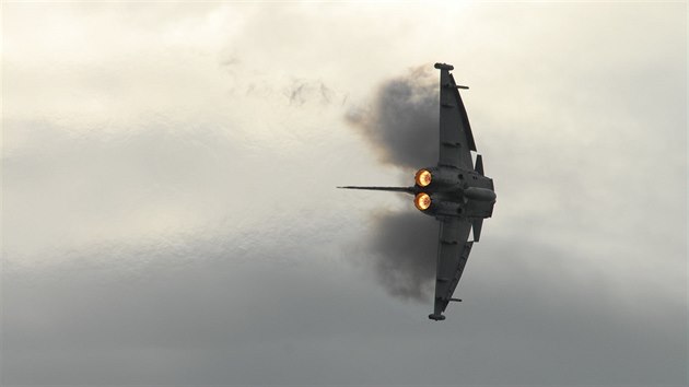 Britský Eurofighter Typhoon na Dnech NATO v Ostrav