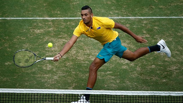 Nick Kyrgios v utkn Davis Cupu proti Slovensku.