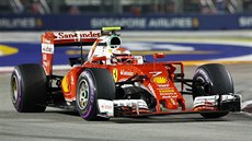 Kimi Räikkönen bhem Velké ceny Singapuru