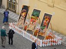 Podzimní trhy na Kampě doplńují obrazy ve stylu Giuseppa Arcibolda. Podzimní trhy na Kampě doplńují obrazy ve stylu Giuseppa Arcibolda.