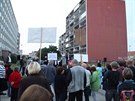 Včerejší demonstrace proti ČEZu Včerejší demonstrace proti ČEZu