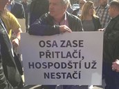 Demonstrace proti poplatkům OSA Demonstrace proti poplatkům OSA