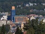 Fasády jablonecké radnice procházejí od dubna rekonstrukcí. Fasády jablonecké radnice procházejí od dubna rekonstrukcí.