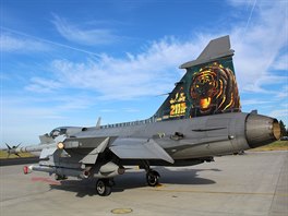 Toto zbarven nesl slavsk gripen na Tiger Meetu v roce 2016