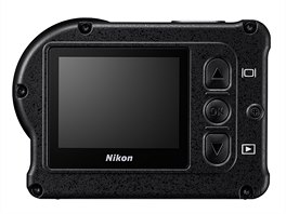 Nikon KeyMission 170 má optiku se svtelností  F2.8 a úhlem zábru 170°. Zadní...