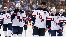 Zklamaní hokejisté USA opoutjí Svtový pohár po poráce s eskem bez jediného...