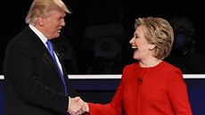 Donald Trump a Hillary Clintonová v první televizní debatě amerických... Donald Trump a Hillary Clintonová v první televizní debatě amerických...