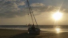 Fotografie vypadá poeticky, bylo to však drama. Teď už Alya odpočívá na břehu... Fotografie vypadá poeticky, bylo to však drama. Teď už Alya odpočívá na břehu...