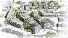 Jedna z možných podob zástavby. Architekti počítají s tím, že se Perštýn značně... Jedna z možných podob zástavby. Architekti počítají s tím, že se Perštýn značně...