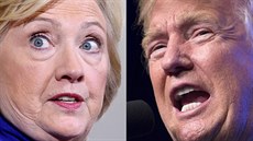 Kandidáti amerických prezidentských voleb Hillary Clintonová a Donald Trump