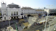 Den bez aut na brněnském hlavním nádraží (22. září 2016). Den bez aut na brněnském hlavním nádraží (22. září 2016).