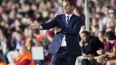 Frank de Boer, trenér Interu Milán, bhem pohárového utkání na Spart.