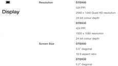 Podrobné parametry chystaného BlackBerry DTEK60 a souasného DTEK50