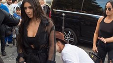 Kim Kardashianová a Vitalij Seuk (Paí, 28. záí 2016)