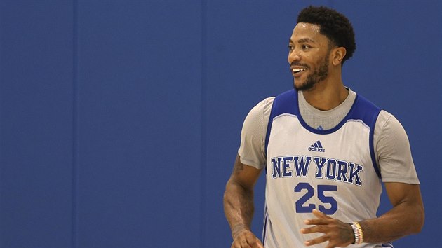 Derrick Rose na trninku NY Knicks