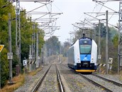 Nová jednotka InterPanter při průjezdu místem, kde je podloží koridoru... Nová jednotka InterPanter při průjezdu místem, kde je podloží koridoru...