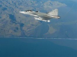 Letoun Gripen eskch vzdunch sil nad Islandem