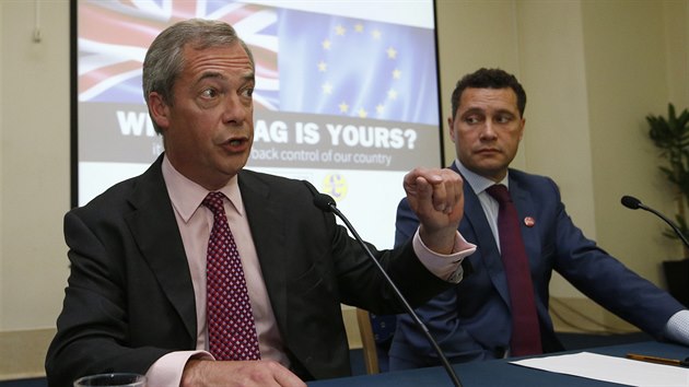 Nigel Farage a Steven Woolfe