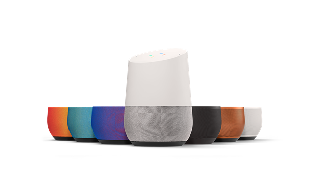Google Home bude k dispozici v rznch barevnch provedench.