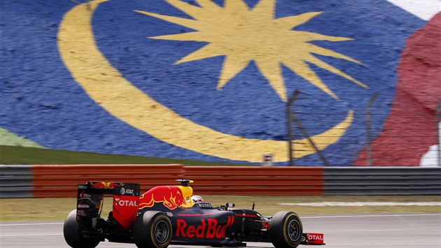 Max Verstappen z Red Bullu ve Velk cen Malajsie F1.