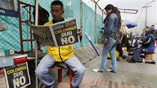 Kolumbijci hlasovali v referendu o mírové dohod vlády s gerilou FARC. Dohodu...