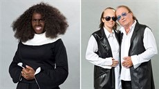 David Gránský jako Goldbergová a Marta Jandová jako Petr Janda v soutěži Tvoje... David Gránský jako Goldbergová a Marta Jandová jako Petr Janda v soutěži Tvoje...