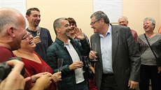 V jihlavském sídle ČSSD se decentně slavilo. Strana vyhrála na Vysočině krajské... V jihlavském sídle ČSSD se decentně slavilo. Strana vyhrála na Vysočině krajské...