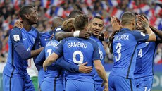 Radost francouzských fotbalist.