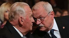 Michal Ková (vlevo) spolen s Ivanem Gaparoviem bhem inaugurace prezidenta...