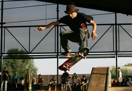 Skateboard v Pardubicích.