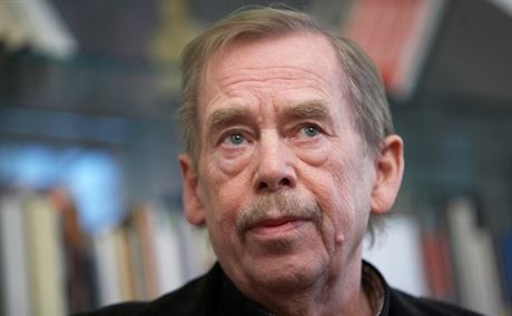 Václav Havel v kancelái ve Vorilské ulici