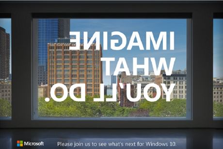 Pozvánka na pedstavení nových produkt Microsoftu