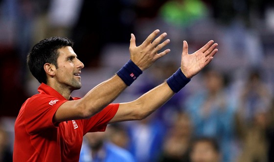 Srbský tenista Novak Djokovi se vrátil po US Open na kurt na turnaji v...