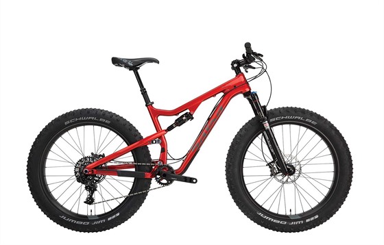 Celoodpruen Fat bike Salsa Bucksaw