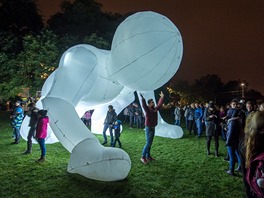 Festival svtla Signal láká do ulic Prahy denn desítky tisíc zájemc. Po cest...