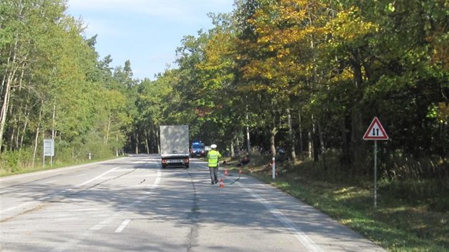 Nehoda se stala za Tebon smrem na Jindichv Hradec.