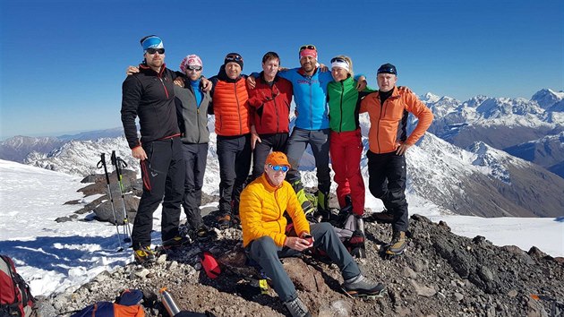 Z vstupu Radka Jaroe na Elbrus, nejvy evropskou horu.