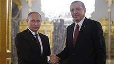 Ruský prezident Vladimir Putin a turecký prezident Recep Tayyip Erdogan na... Ruský prezident Vladimir Putin a turecký prezident Recep Tayyip Erdogan na...