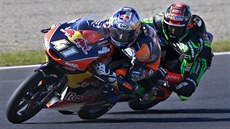 Jakub Kornfeil se svou hondou na japonském okruhu Motegi v závěsu za Bradem... Jakub Kornfeil se svou hondou na japonském okruhu Motegi v závěsu za Bradem...