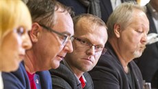Lídři se domluvili brzy. Zleva Hana Štěpánová (STAN), Roman Línek (Koalice pro... Lídři se domluvili brzy. Zleva Hana Štěpánová (STAN), Roman Línek (Koalice pro...