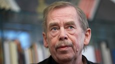 Václav Havel v kancelái ve Vorilské ulici