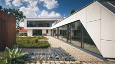 Při přestavbě přibylo půdní patro s přesahem na jih, dům se rozšířil směrem na... Při přestavbě přibylo půdní patro s přesahem na jih, dům se rozšířil směrem na...
